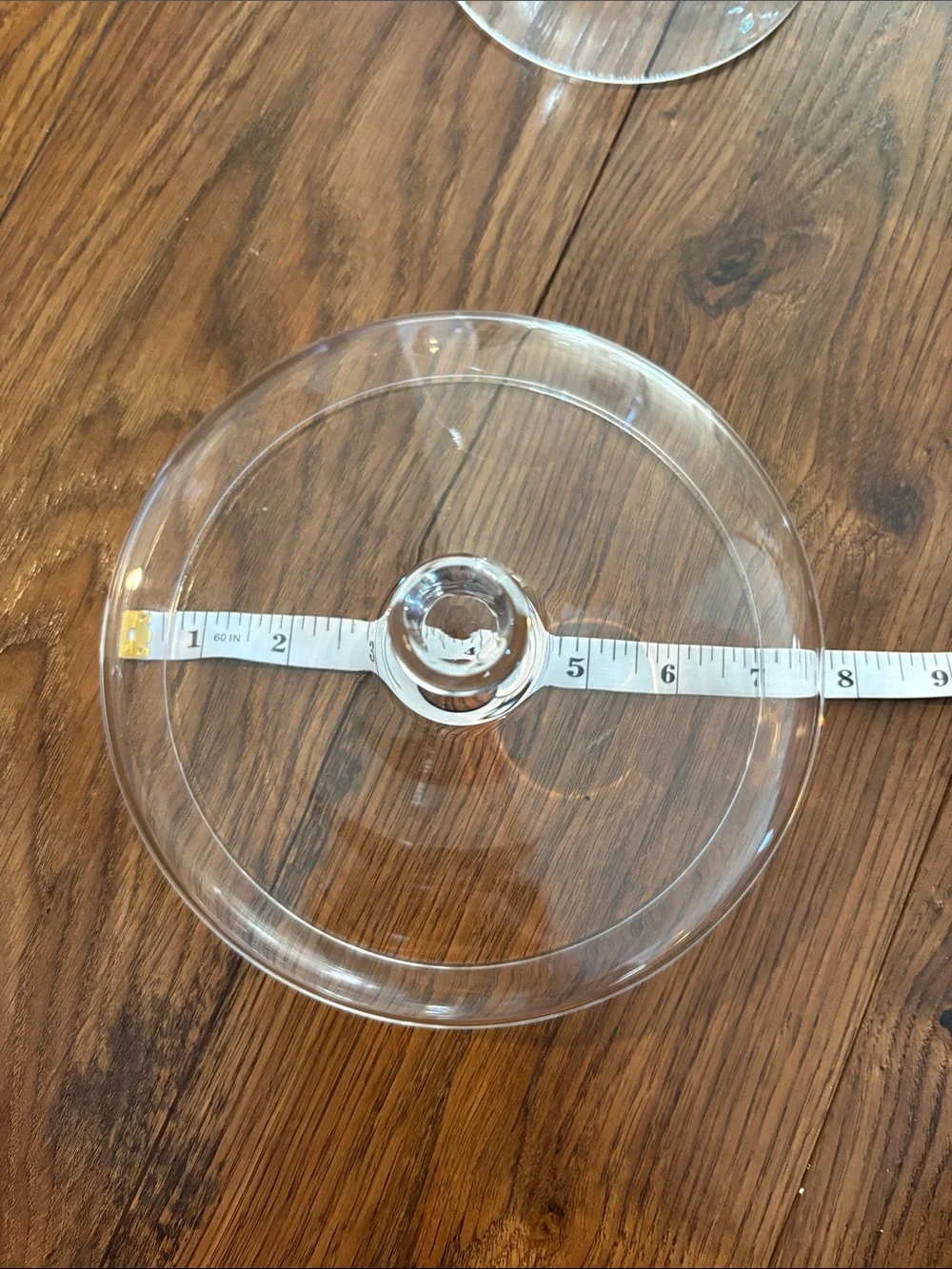 Clear Glass Covered Pedestal Candy Jar - Transparent